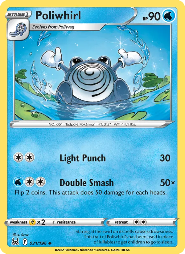 Poliwhirl — Lost Origin #031 (Pokémon TCG card)