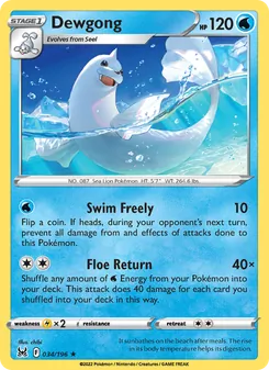 Dewgong (Lost Origin #034)