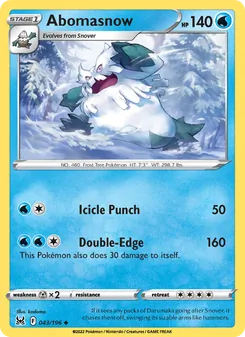 Abomasnow (Lost Origin #043)