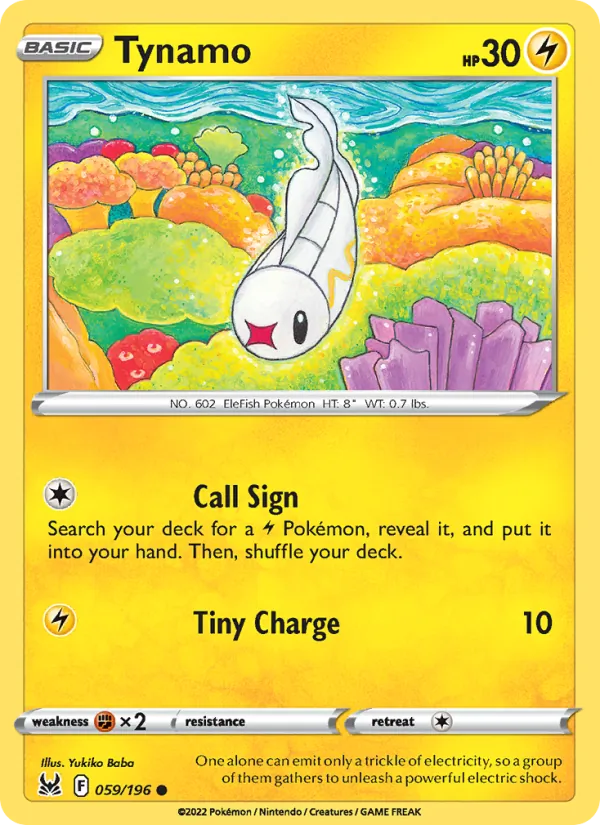 Tynamo — Lost Origin #059 (Pokémon TCG card)