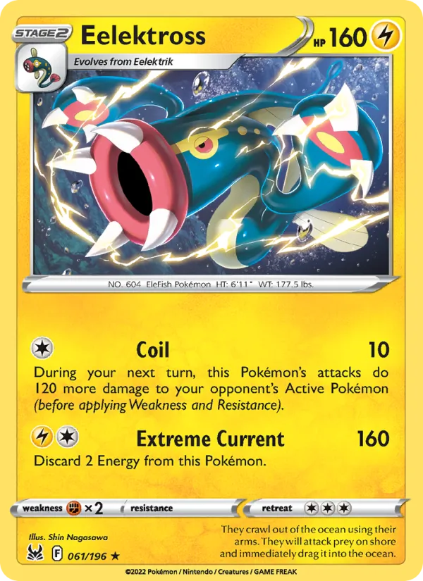 Eelektross — Lost Origin #061 (Pokémon TCG card)