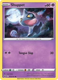 Shuppet (Lost Origin #072)