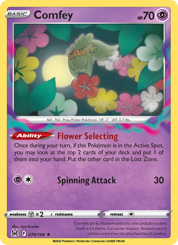 Comfey — Lost Origin #079 (Pokémon TCG card)