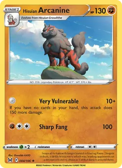 Hisuian Arcanine (Lost Origin #084)