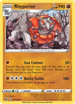 Rhyperior (Lost Origin #091)