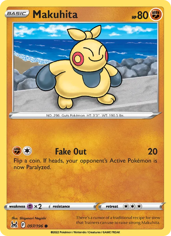 Makuhita — Lost Origin #097 (Pokémon TCG card)