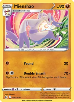 Mienshao (Lost Origin #104)
