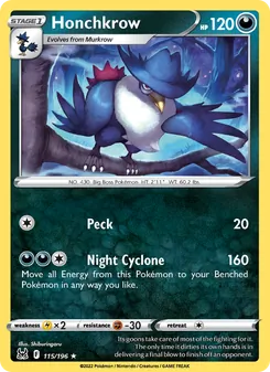 Honchkrow (Lost Origin #115)
