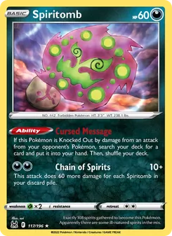 Spiritomb (Lost Origin #117)