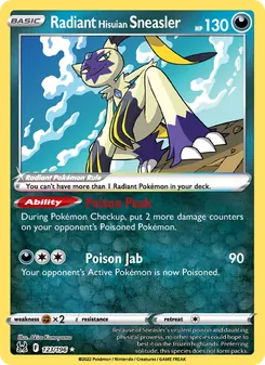 Radiant Hisuian Sneasler (Lost Origin #123)