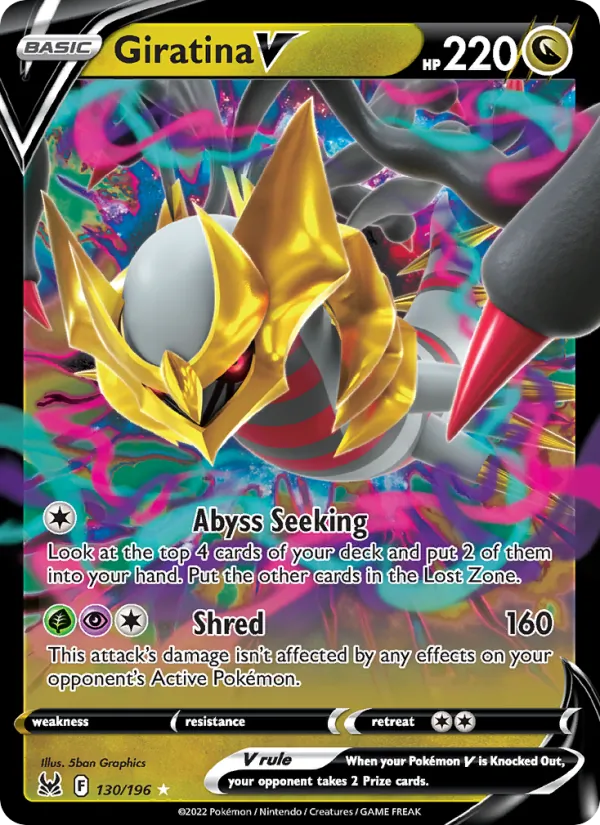 Giratina V — Lost Origin #130 (Pokémon TCG card)