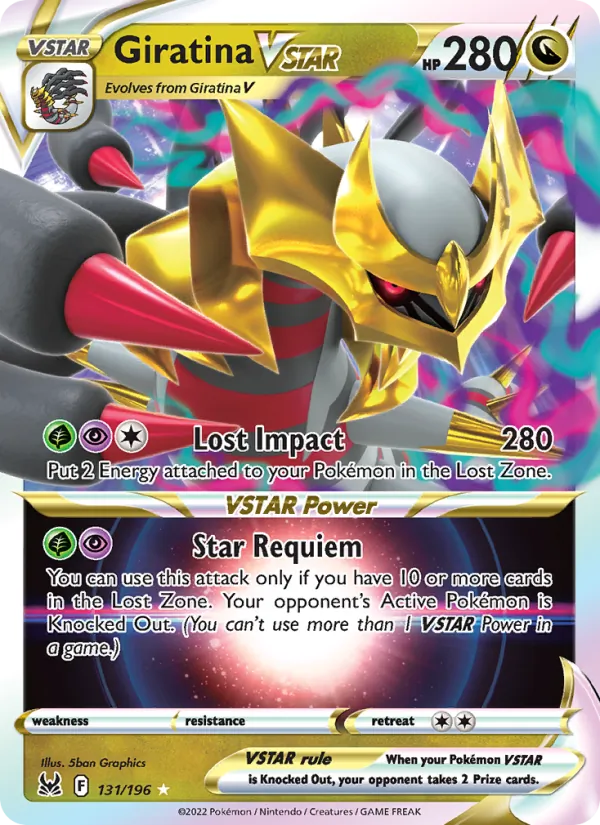 Giratina VSTAR — Lost Origin #131 (Pokémon TCG card)