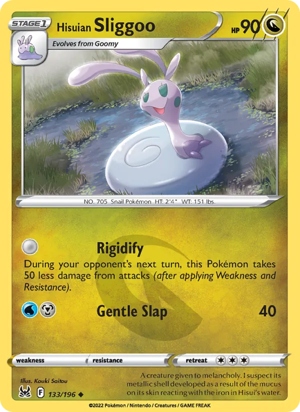 Hisuian Sliggoo — Lost Origin #133 (Pokémon TCG card)