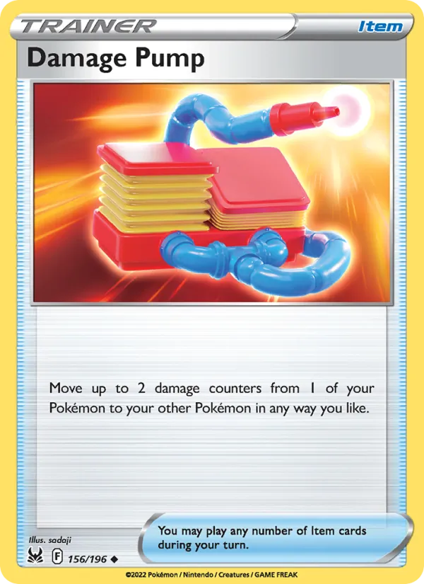 Damage Pump — Lost Origin #156 (Pokémon TCG card)