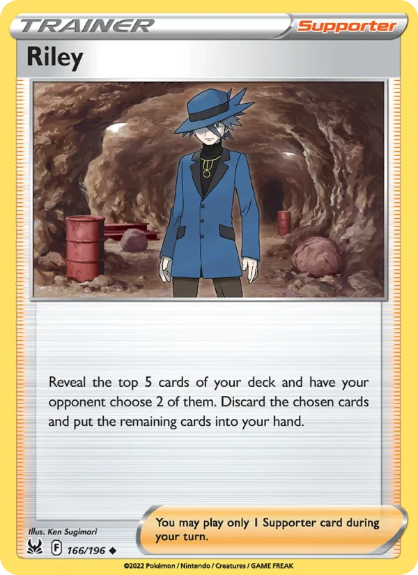 Riley — Lost Origin #166 (Pokémon TCG card)