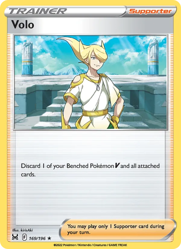 Volo — Lost Origin #169 (Pokémon TCG card)