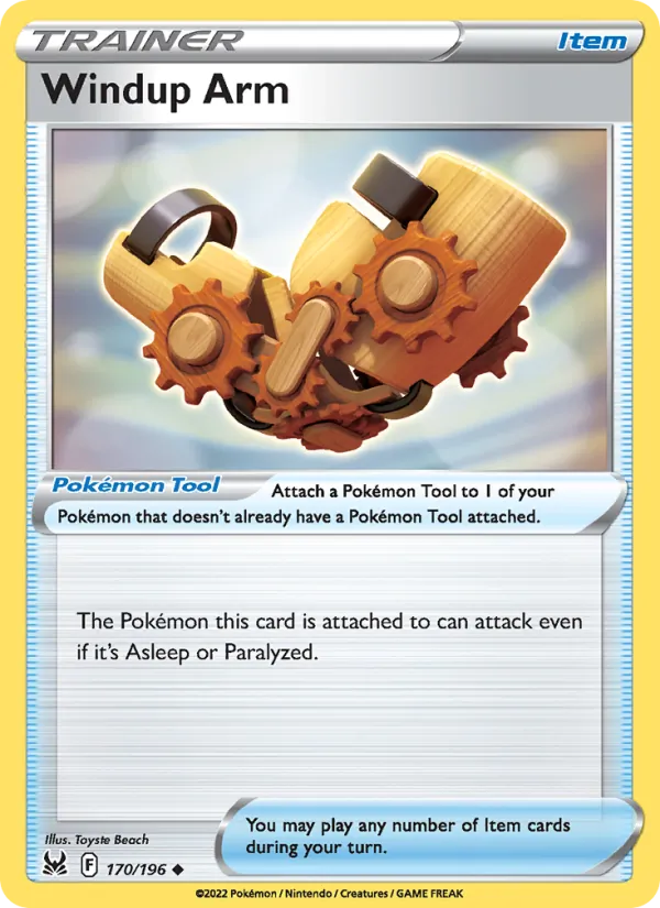 Windup Arm — Lost Origin #170 (Pokémon TCG card)