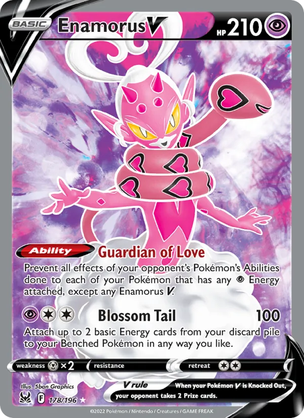 Enamorus V — Lost Origin #178 (Pokémon TCG card)