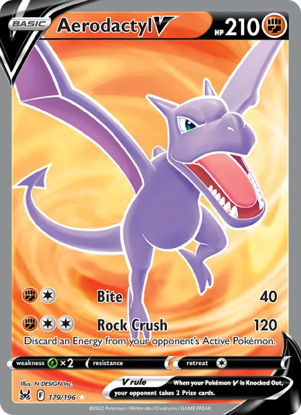 Aerodactyl V — Lost Origin #179 (Pokémon TCG card)
