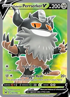 Galarian Perrserker V (Lost Origin #183)