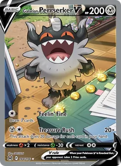 Galarian Perrserker V (Lost Origin #184)
