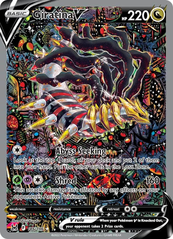 Giratina V — Lost Origin #186 (Pokémon TCG card)