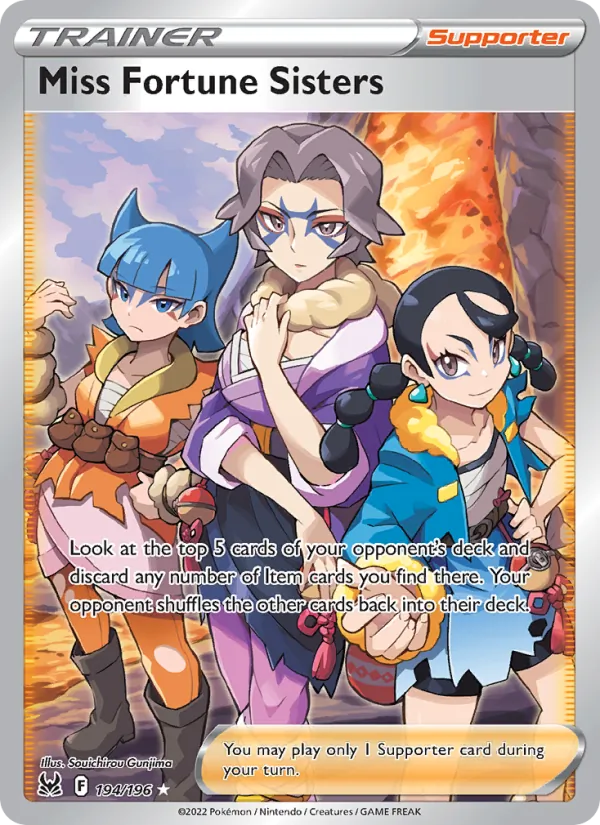 Miss Fortune Sisters — Lost Origin #194 (Pokémon TCG card)