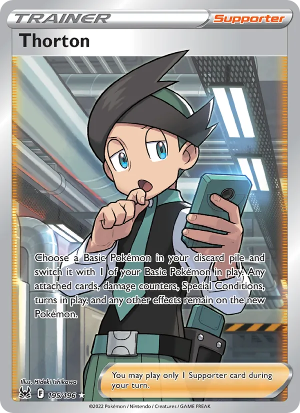 Thorton — Lost Origin #195 (Pokémon TCG card)