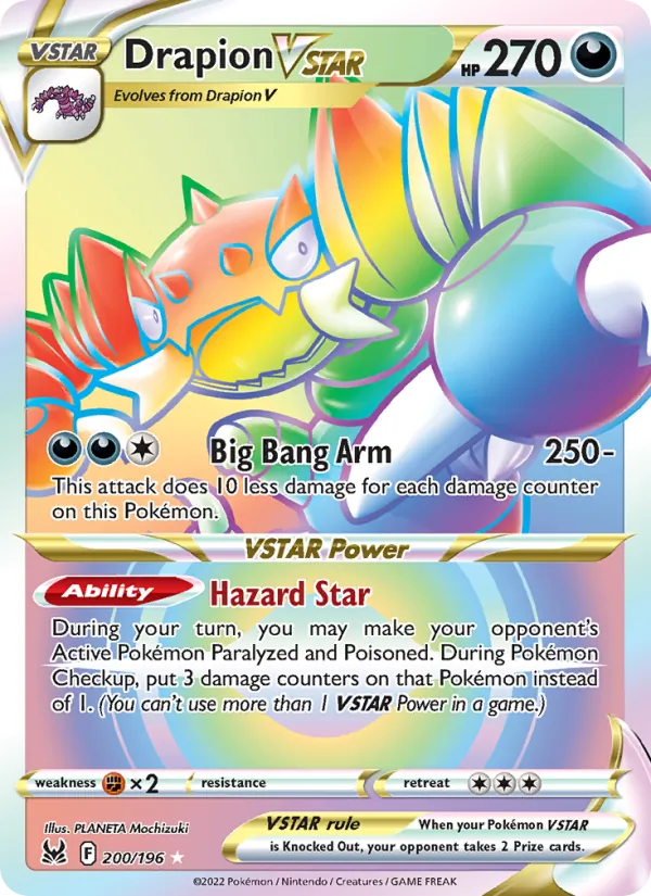 Drapion VSTAR — Lost Origin #200 (Pokémon TCG card)