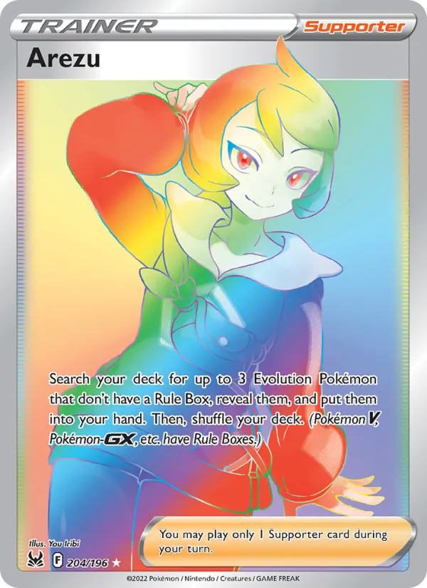 Arezu — Lost Origin #204 (Pokémon TCG card)