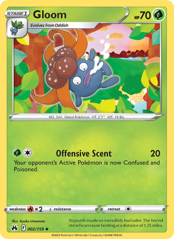 Gloom — Crown Zenith #002 (Pokémon TCG card)