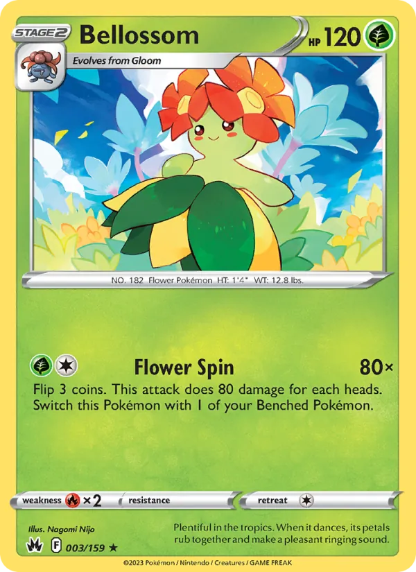 Bellossom — Crown Zenith #003 (Pokémon TCG card)