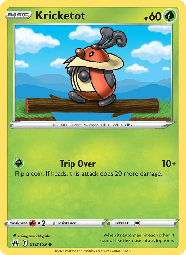 Kricketot — Crown Zenith #010 (Pokémon TCG card)