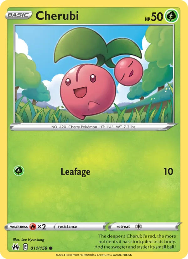 Cherubi — Crown Zenith #011 (Pokémon TCG card)