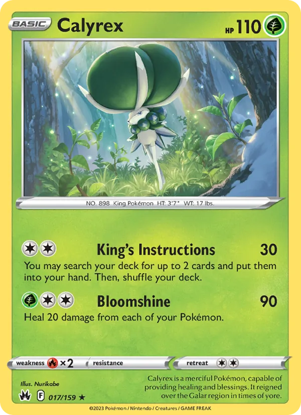 Calyrex — Crown Zenith #017 (Pokémon TCG card)