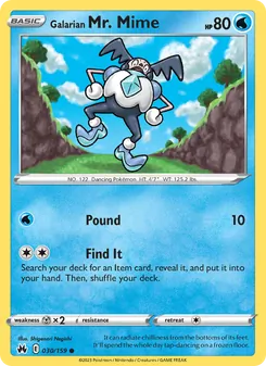 Galarian Mr. Mime (Crown Zenith #030)