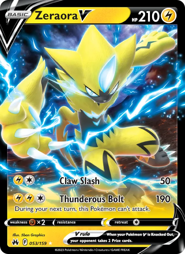 Zeraora V — Crown Zenith #053 (Pokémon TCG card)