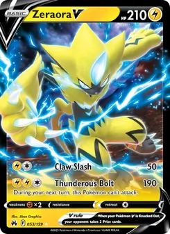 Zeraora V (Crown Zenith #053)