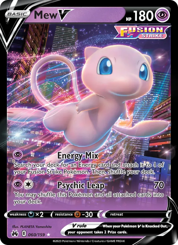Mew V — Crown Zenith #060 (Pokémon TCG card)