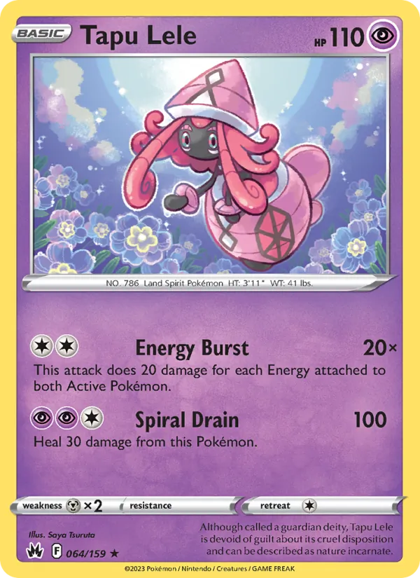 Tapu Lele — Crown Zenith #064 (Pokémon TCG card)