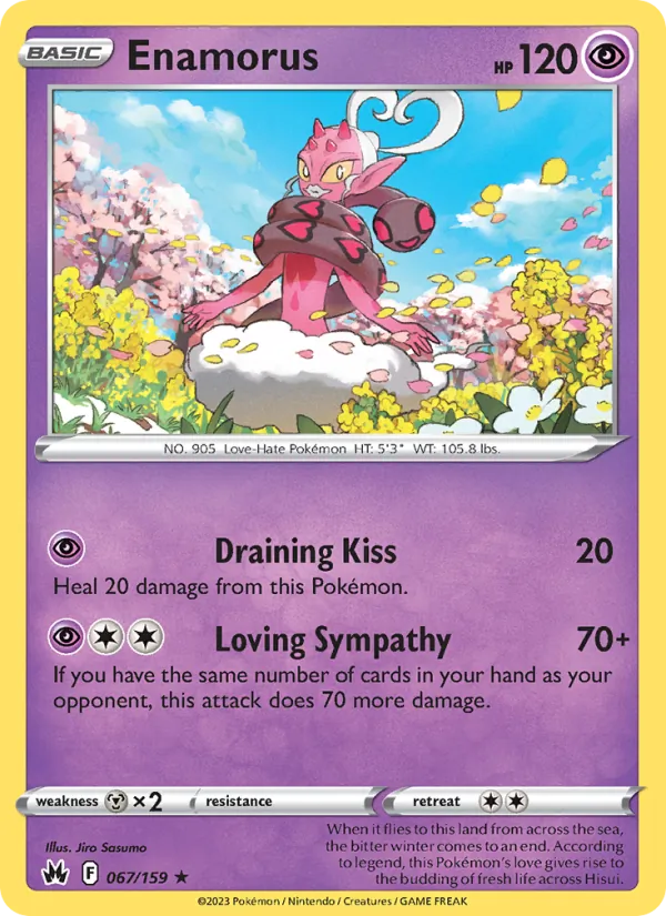 Enamorus — Crown Zenith #067 (Pokémon TCG card)