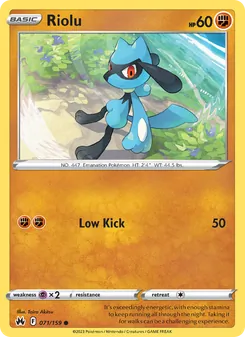 Riolu (Crown Zenith #071)