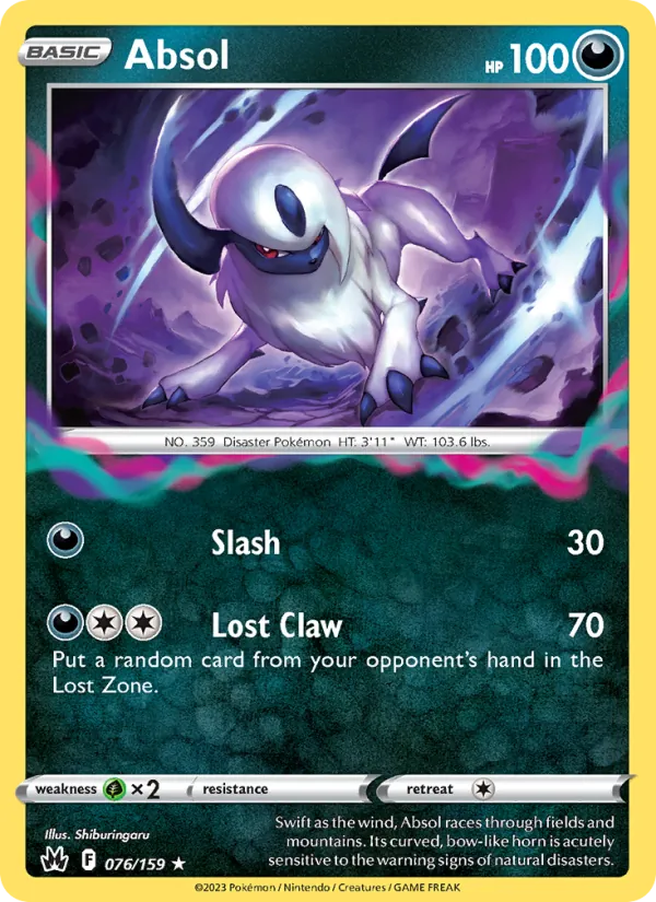 Absol — Crown Zenith #076 (Pokémon TCG card)