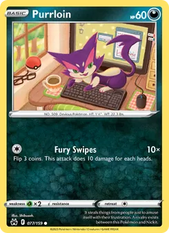 Purrloin (Crown Zenith #077)