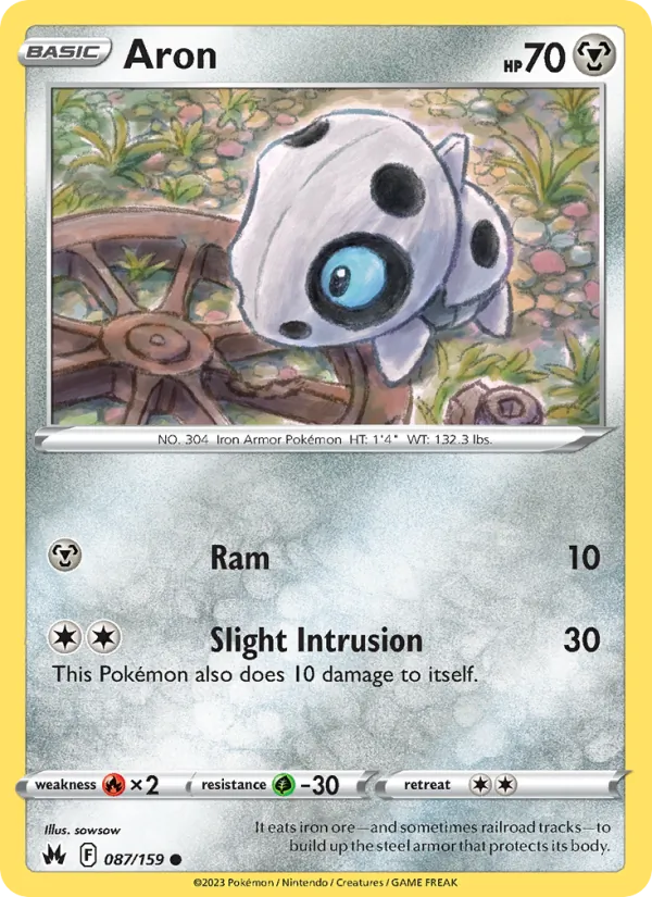 Aron — Crown Zenith #087 (Pokémon TCG card)