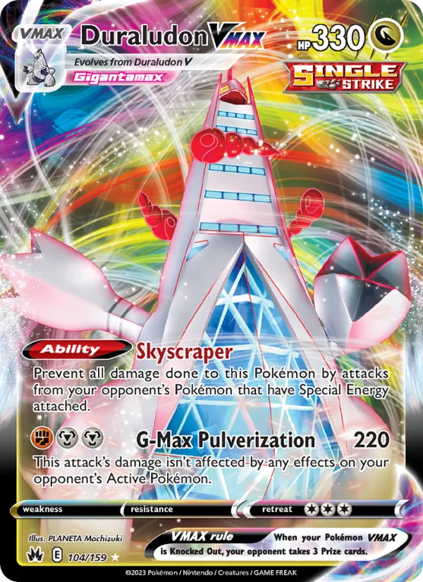 Duraludon VMAX — Crown Zenith #104 (Pokémon TCG card)