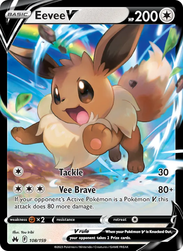 Eevee V — Crown Zenith #108 (Pokémon TCG card)