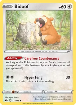 Bidoof (Crown Zenith #111)