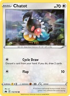 Chatot (Crown Zenith #112)