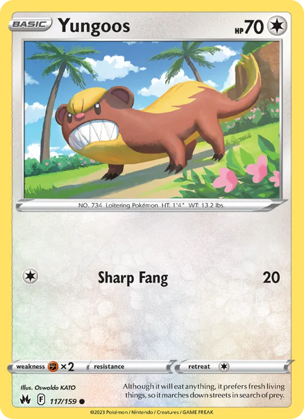 Yungoos — Crown Zenith #117 (Pokémon TCG card)